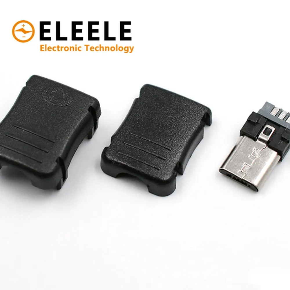 5 шт. IMC Горячее предложение Тип A входящий штекер USB 4 Pin разъем с черной Пластик