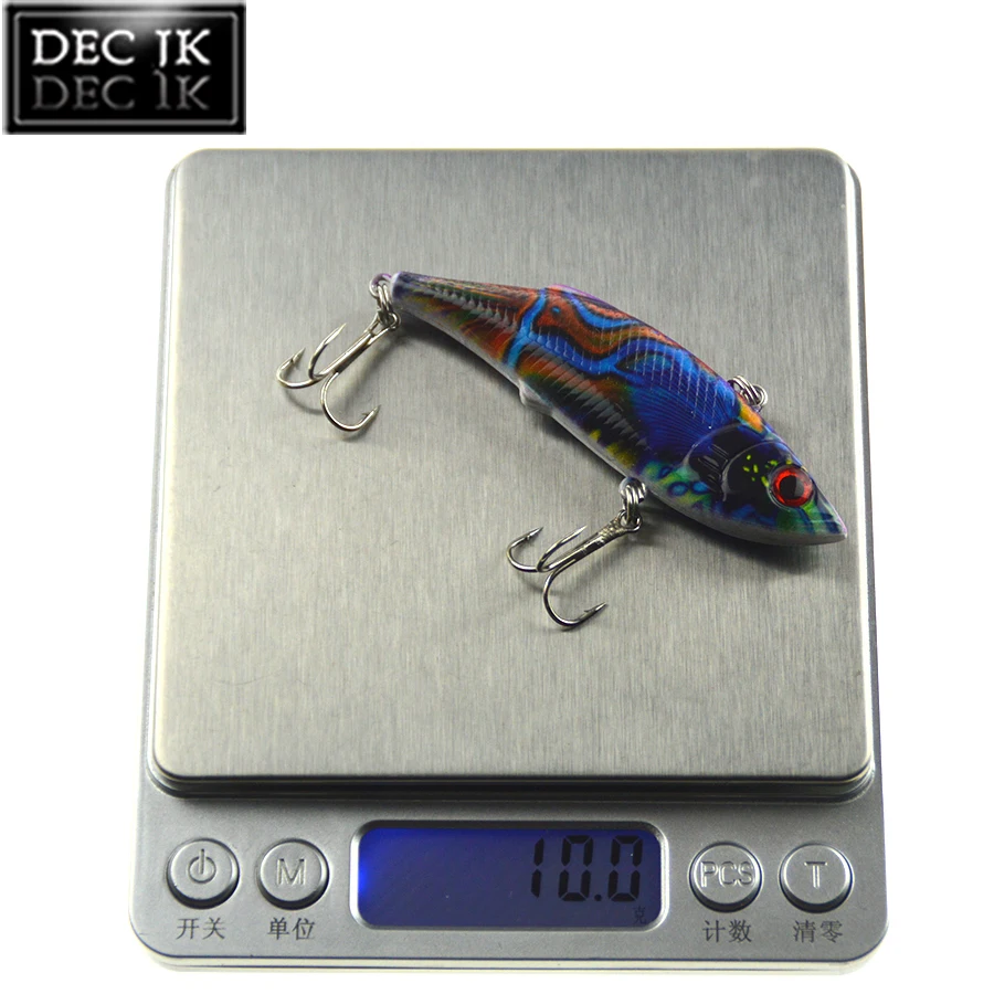 4 шт. набор Vib приманки жесткие рыболовные с крючками воблеры свимбейт Jerkbait тролли