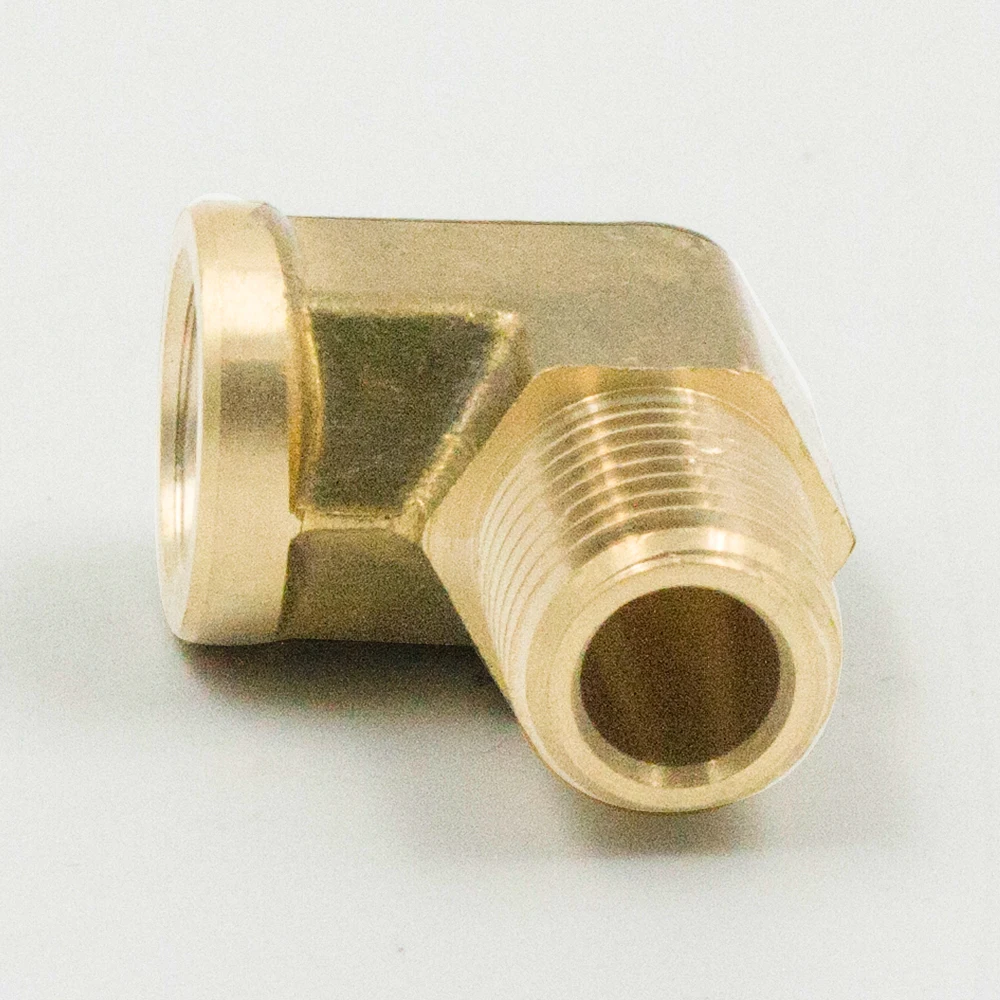 Набор из 2 латунных фитингов для труб кованые 90 градусов Уличные Локоть 1/8 &quot1/4&quot