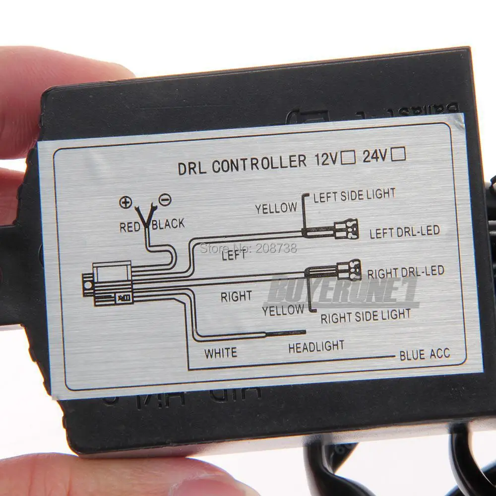 Светодиодные дневные ходовые огни DRL реле противотуманных светильник р жгут