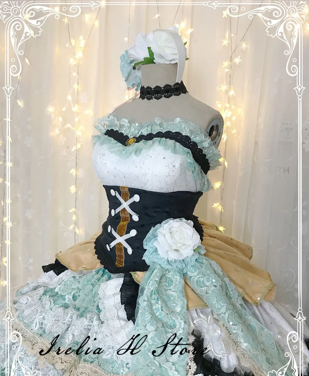 Hojo Karen THE IDOLM@ STER Косплей Hojo Karen косплей костюм Holloween рождественское Великолепное Платье женское на заказ/размер