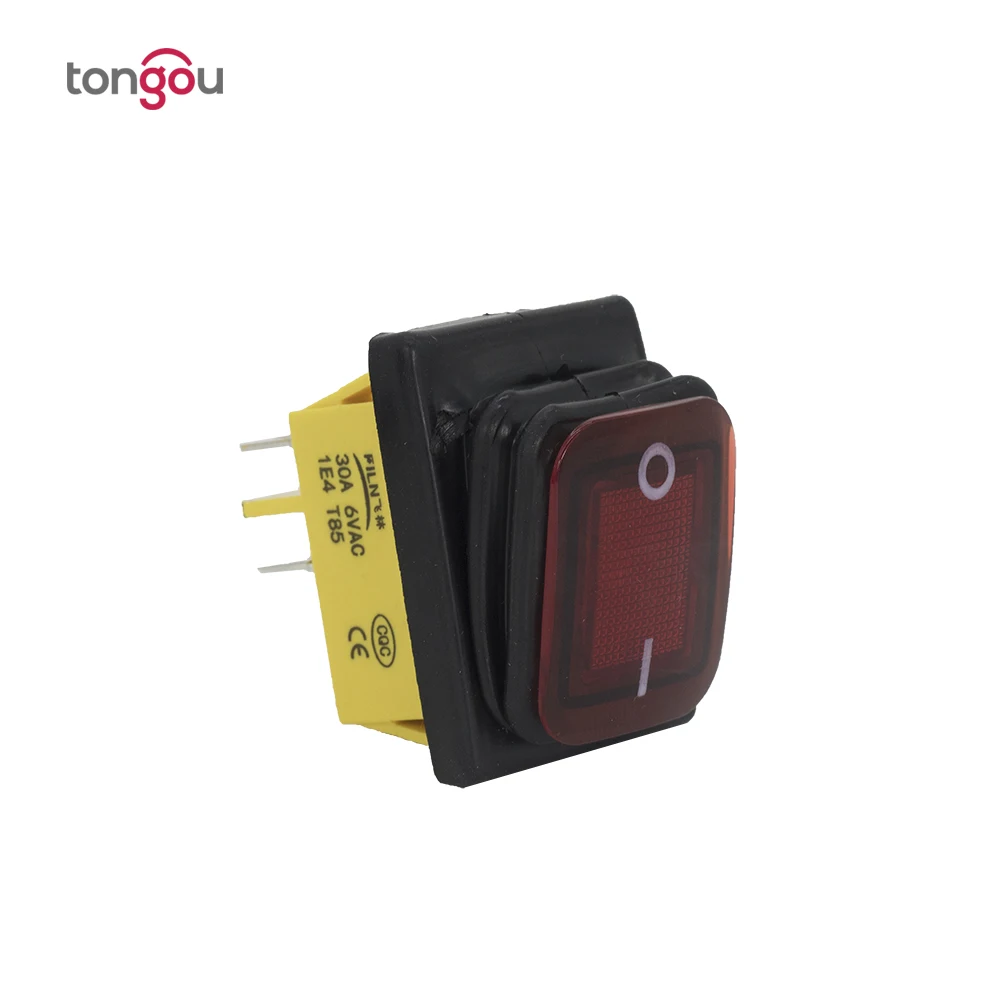 30A/250V 4 Pin DPST IP67 t85 море светодиодный Водонепроницаемый авто лодка морской кулисный