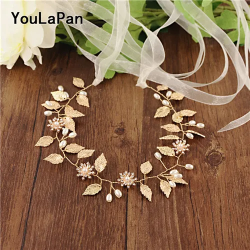 Ivory organza YouLaPan SH110 Быстрая Свадебный ремень аксессуары золотые листья и сплав цветок тонкие свадебные ленты и пояса для невесты - Цвет: Ivory organza