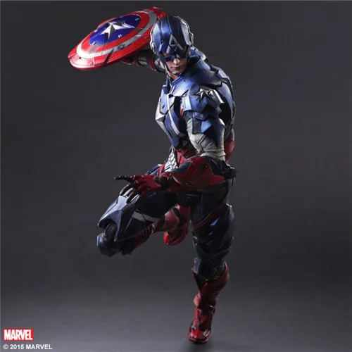 

Play Arts 27cm Marvel Captain America Super Hero Action Figure Toys