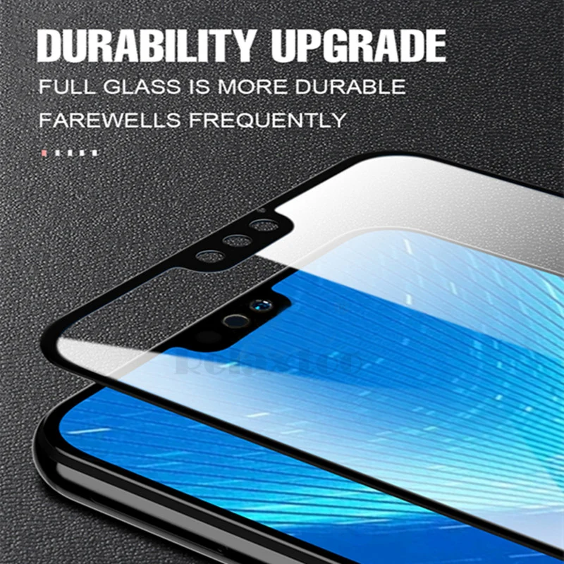 Изогнутое стекло 9D для huawei honor 8x полное покрытие закаленное защитное на hono 8x8 x x8