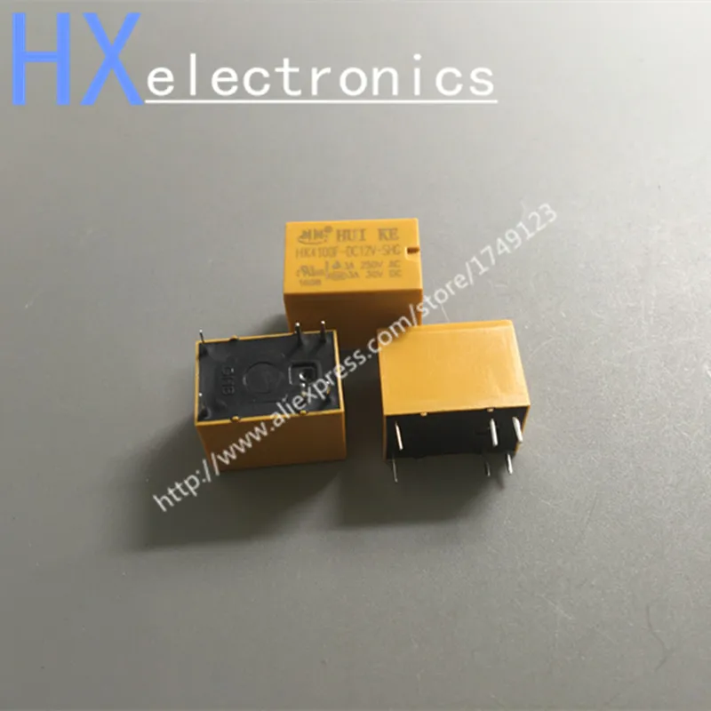Бесплатная доставка Набор из 10 шт./лот HK4100F DC12V SHG 6 футов реле 12V 3A подлинный новый