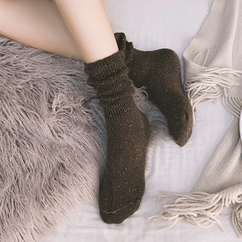 Однотонные Хлопковые женские повседневные носки до колена | Женская одежда