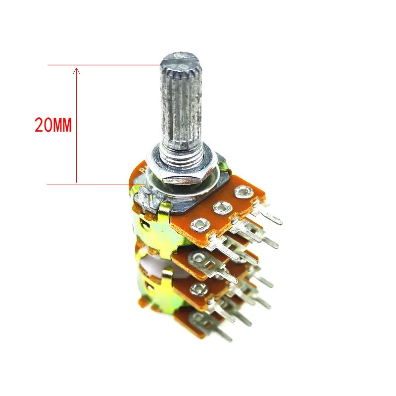 3 шт. Тайвань WH 148 20MM 16 громкости звука четыре потенциометра 12pin B50K B100K 50K 100K