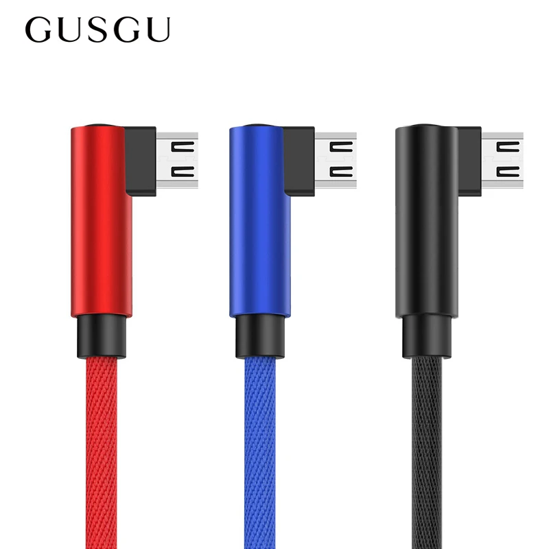 Нейлоновый кабель Micro USB GUSGU 2 А для быстрой зарядки и передачи данных Samsung Huawei LG