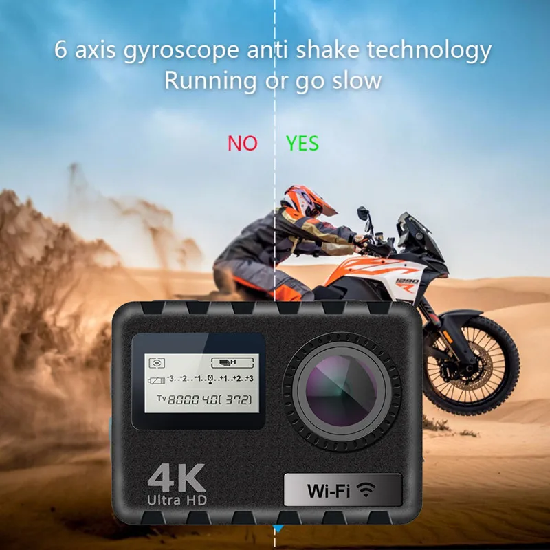Спортивная камера с дистанционным управлением 4 K 25fps Full HD WiFi Voice Action camera 30 M waterproof