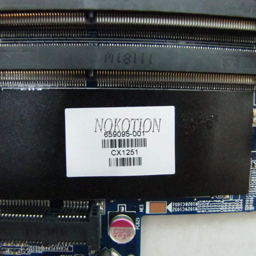 NOKOTION 659095-001 Laptop Motherboard for hp DV7-6000 HM65 ddr3 HD 6770M Graphics Mainboard full tested | Компьютеры и офис