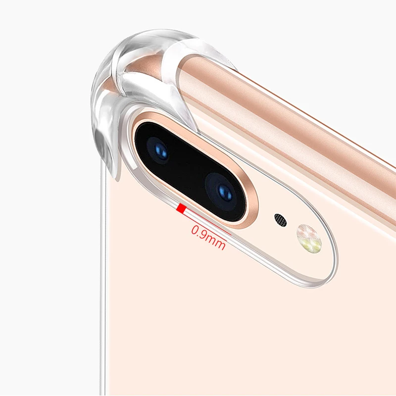 Прозрачный мягкий силиконовый чехол для iPhone XS MAX XR 7 8 Plus ударопрочный из ТПУ 5 5S 6 6s|