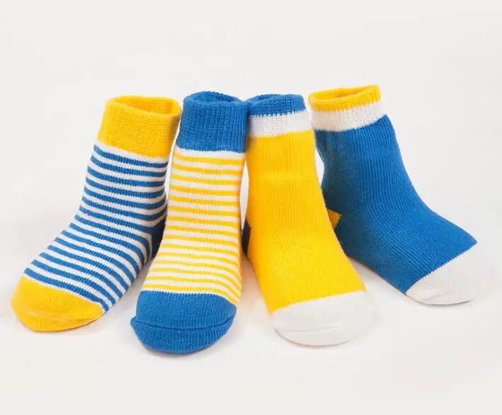 4 пары/Лот зимние теплые детские носки милые мягкие для новорожденных мальчиков и