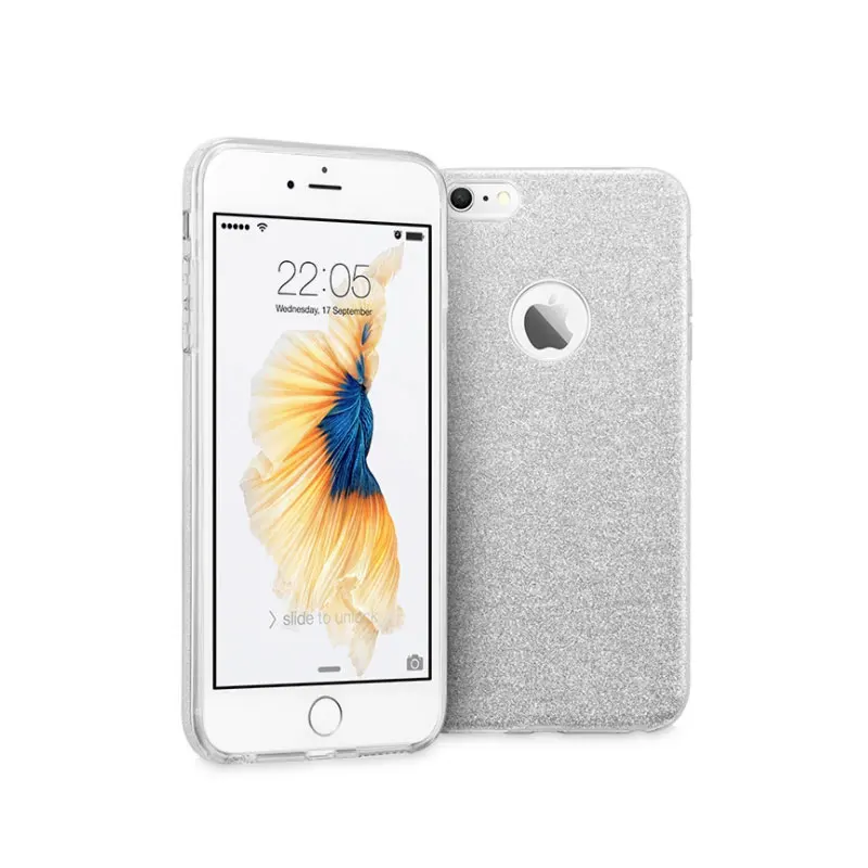 AHHROOU для iPhone 6 6s Чехлы Роскошные блестящие прозрачные ТПУ 360 Мягкая задняя крышка