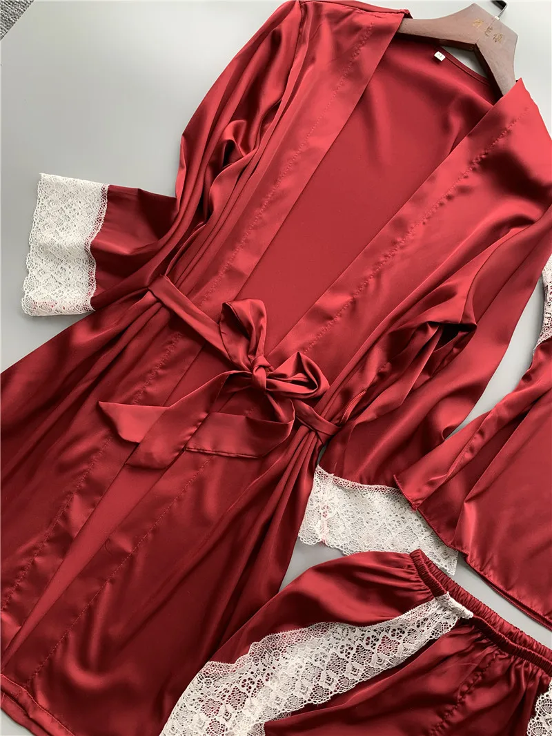 M-XXL размера плюс пижама новинка 2019 шелковые пижамы для женщин летняя одежда сна