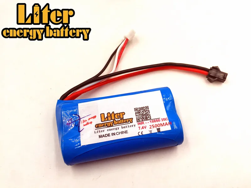 7,4 V 2500 mAH Li-po Lipo Batery 2S Вертолет с дистанционным управлением 7,4 V 2500 mAH Lipo батарея 20C 25C 18650 игрушечная батарея