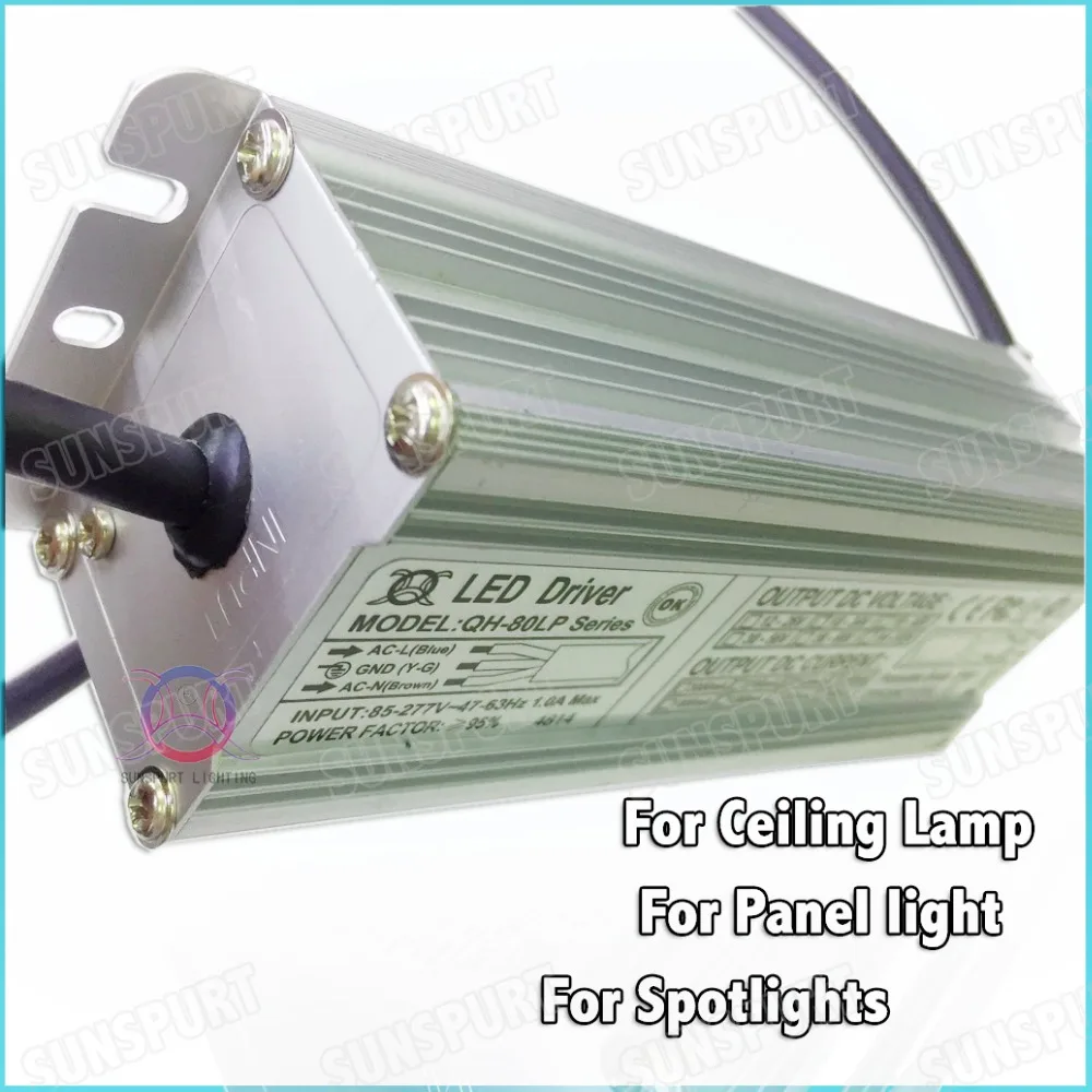 Светодиодный драйвер высокой яркости IP67 80 Вт 1800 мА 2 шт. | Лампы и освещение