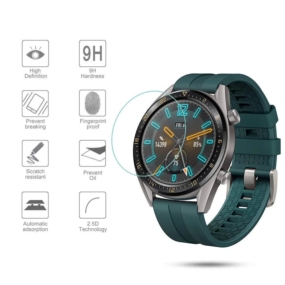 Закаленное стекло 9H для Huawei Watch GT Active элегантная Защитная пленка экрана 2