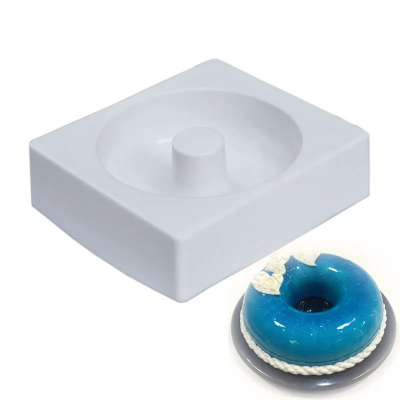 Квадратная силиконовая форма в форме пончиков для выпечки из смолы торта