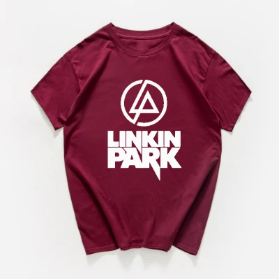 W05MT wine red Linkin Park футболки женские/мужские рок группа уличная одежда размера плюс винтажные топы хлопок крутая футболка женская одежда - Цвет: W05MT wine red