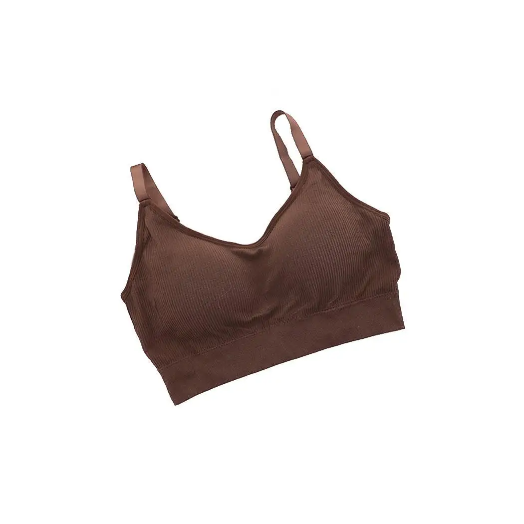Женский Повседневный Однотонный Регулируемый ремень без рукавов бюстгальтер Да