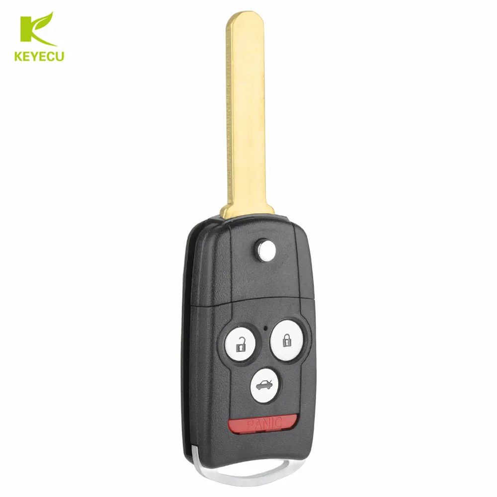 KEYECU новая Замена дистанционного ключа Fob 4 кнопки 313 8 МГц ID46 чип для Acura MDX RDX 2007 2012 FCC