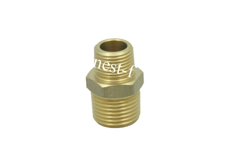 

Brass Pipe Hex Reducing Nipple Fitting 1/2" x 1/4" Male BSPT