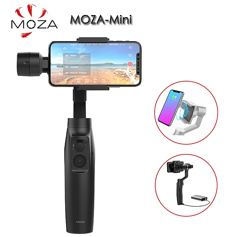 Moza mi ni 3 оси ручной карданный стабилизатор для смартфона мобильного телефона iphone