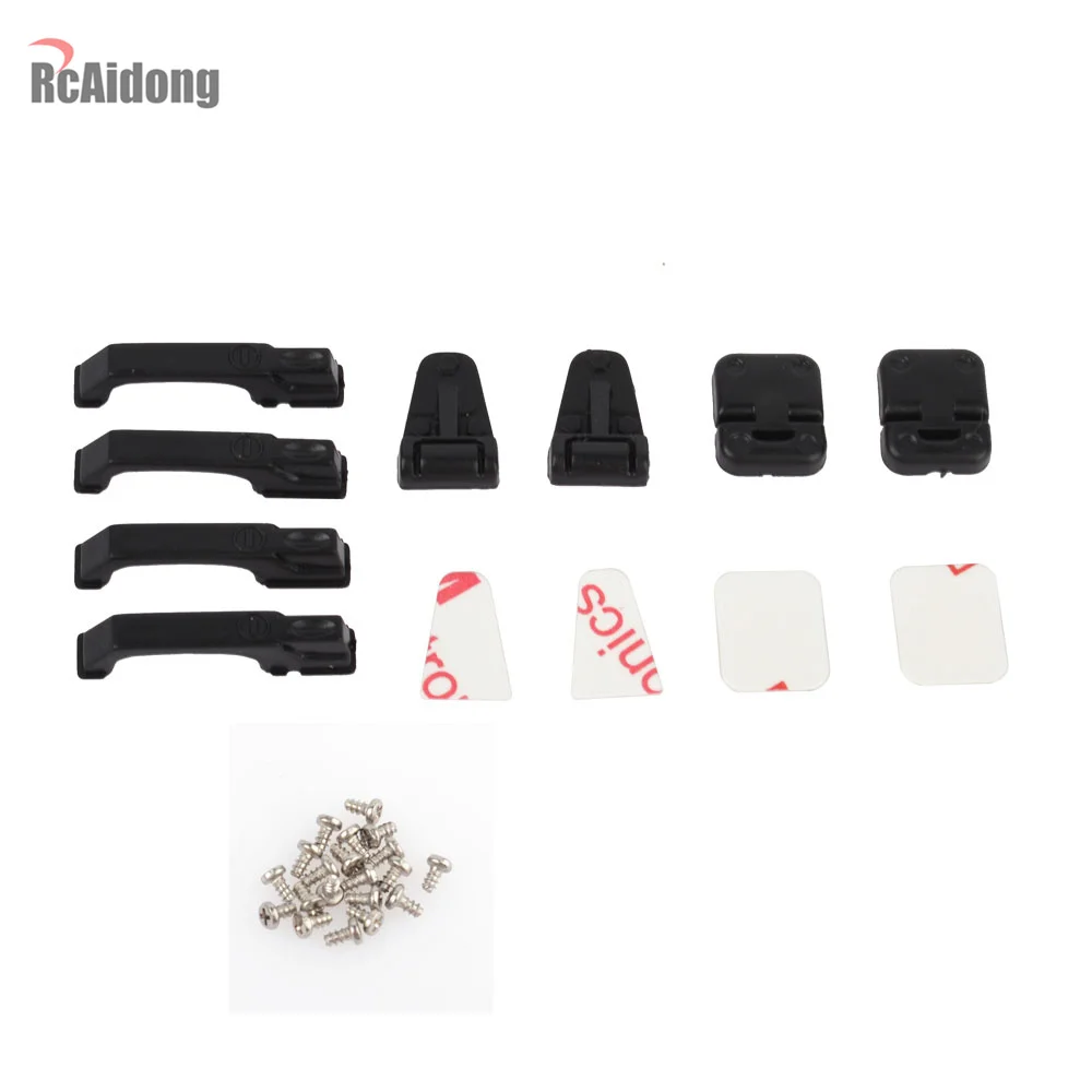 Пластиковые дверные шарниры RC 1/10 ручки и крышка двигателя шарнир для 1:10 Crawler Traxxas