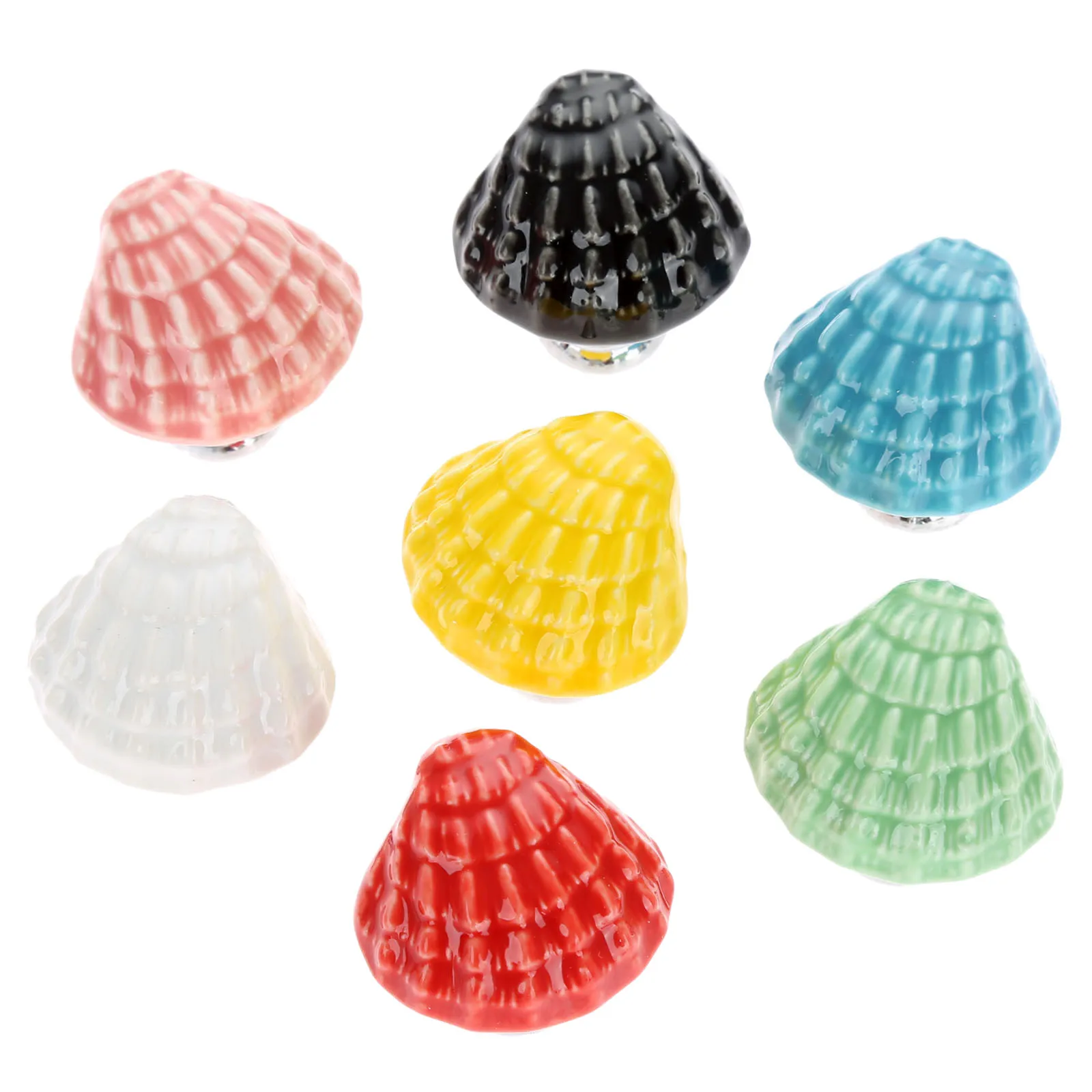 7 шт./лот Античная дверная ручка мебельные ручки оболочка винтажные для шкафа и