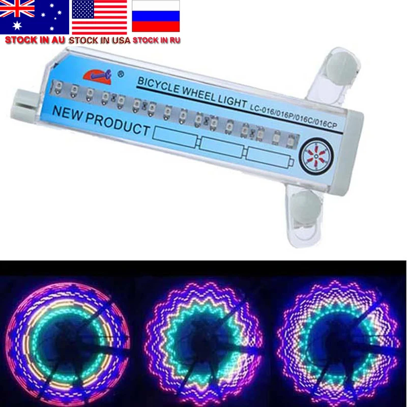 Дропшиппинг светодиодный Красочные 32 узор Водонепроницаемый велосипедный