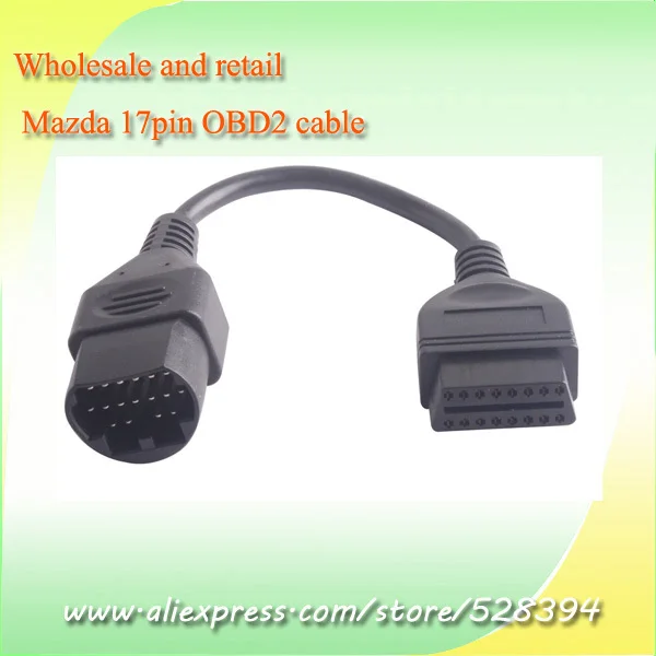 Лампочка быстрая доставка лампочка OBD ii кабель OBDII Для Mazda 17pin 17 pin OBD2 16pin оптовая и