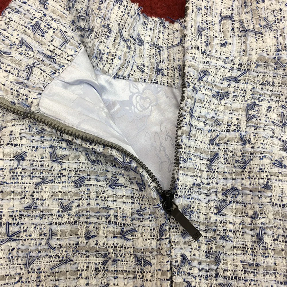 FTGSDLONG винтажный твидовый комплект из двух предметов модный подиумный