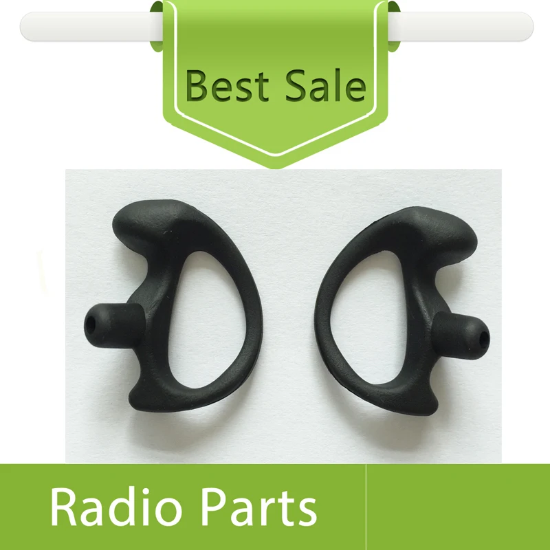 Molde negro para auriculares de tubo ac&uacute;stico, 40 unidades (20 pares, izquierda y derecha), tama&ntilde;o mediano-3