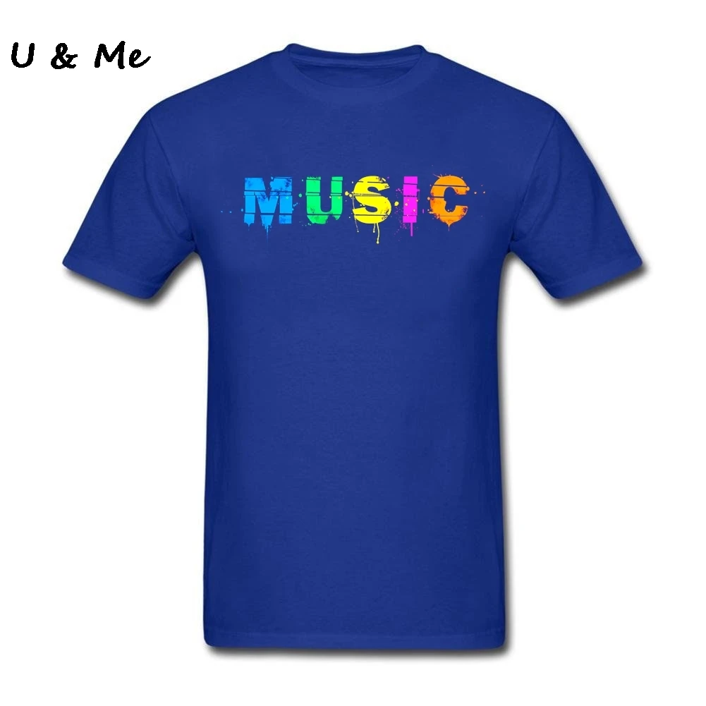Футболки с круглым воротником для мужчин музыка Роскошные красочные Camisetas хип