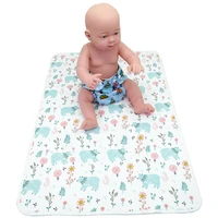3layers washable reusable travel nappy mat baby diaper changing pads washable travel nappy mat