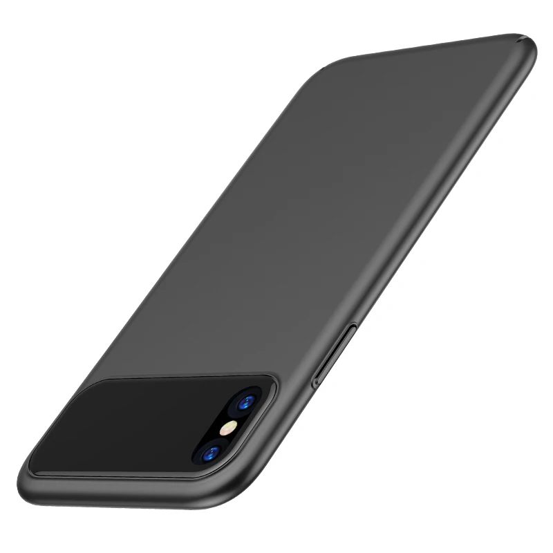 Чехол для iPhone X 10 мягкий полиуретановый край из закаленного стекла ультра тонкий прозрачный стеклянный задний Чехол для Apple iPhone 7 8 plus противоударный - Цвет: Frosted gray