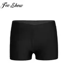 Детские гимнастические трусики для мальчиков и девочек с V-образным вырезом и поясом, спортивные штаны, гимнастический купальник, Балетные Шорты для детей, купальник, шорты