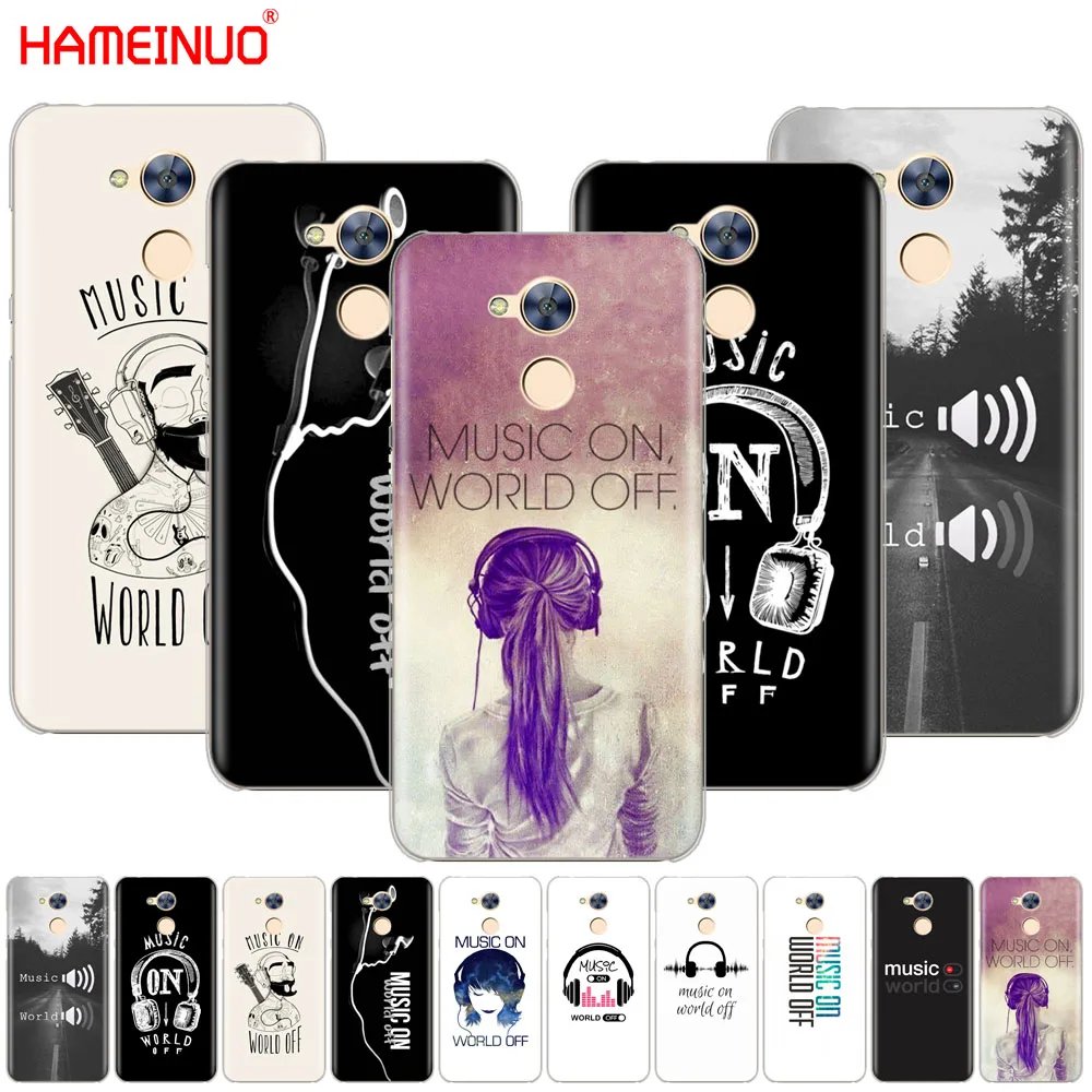 Чехол для телефона HAMEINUO music on world off с принтом Huawei Honor 10 V10 4A 5A 6A 7A 6C 6X 7X 8 9 LITE |