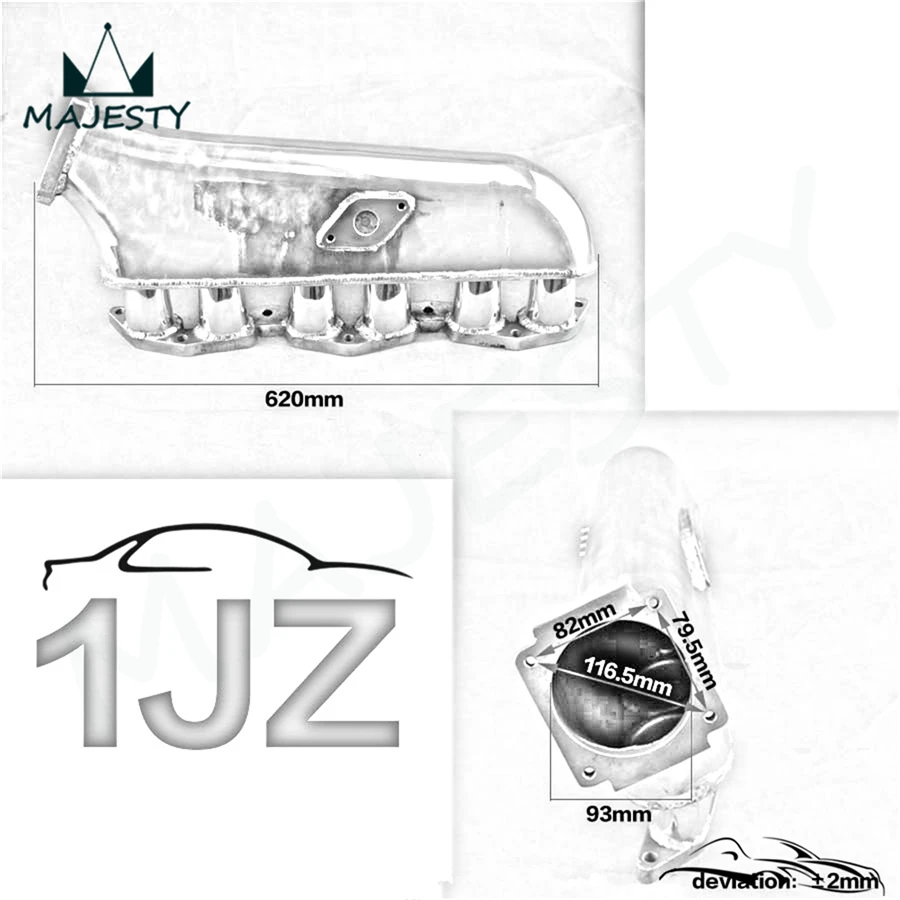 Впускной коллектор + Корпус дроссельной заслонки 90 мм с датчиком TPS для Toyota выше 1JZ