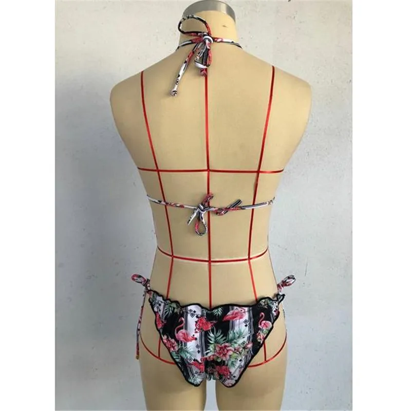 

3PCS Women Sexy Swimsuit Push Up Padded Bikini Floral Print Bathinig Beach Suit Sexy New Hot Sale 2019 stroj kapielowe damskie