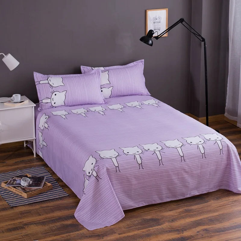 Purple 1 шт. простыня sabanas cama простыни для одной кровати s для студенческих общежитий 1,8 м и двуспальные кровати на односпальной кровати - Цвет: Purple
