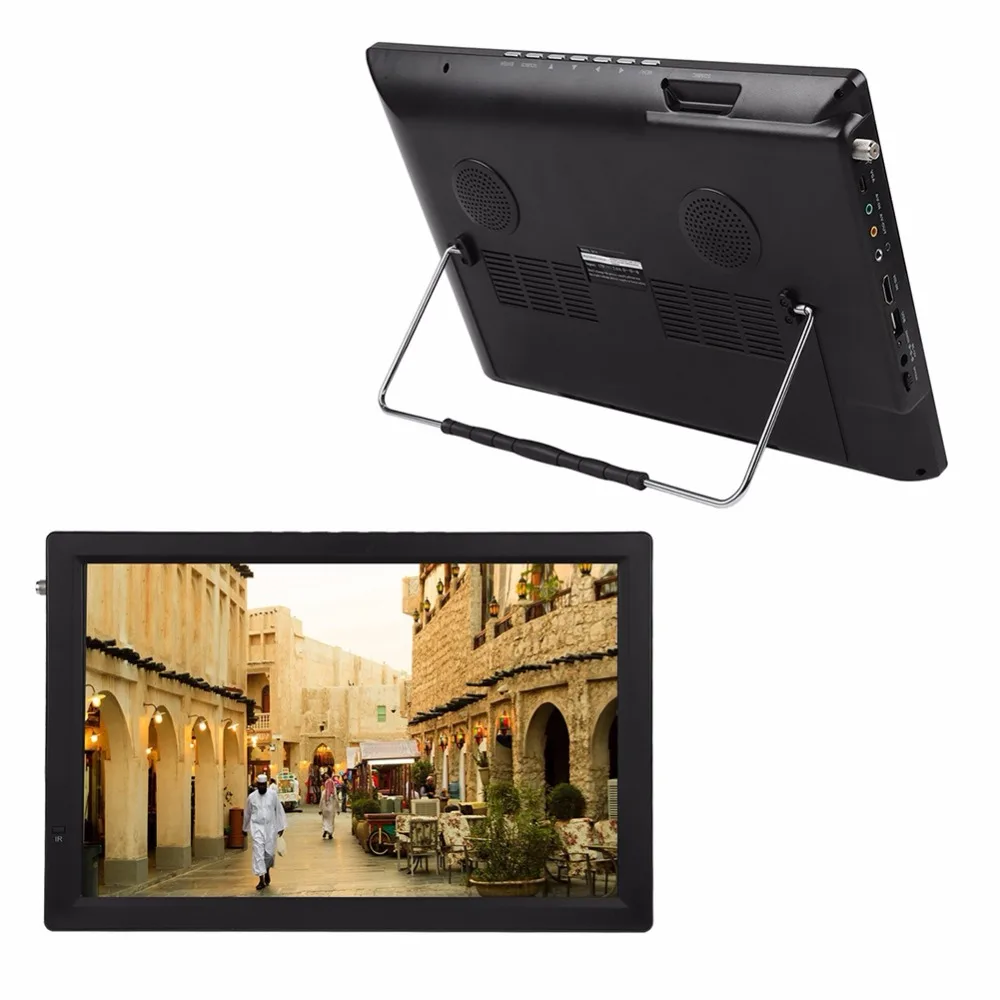 ТВ Портативный цифровой Leadstar 14 дюймов 1080P Автомобильный цифровой ТВ Atv Высокая чувствительность тюнер Портативный ТВ для Atsc-T/автомобильный тв