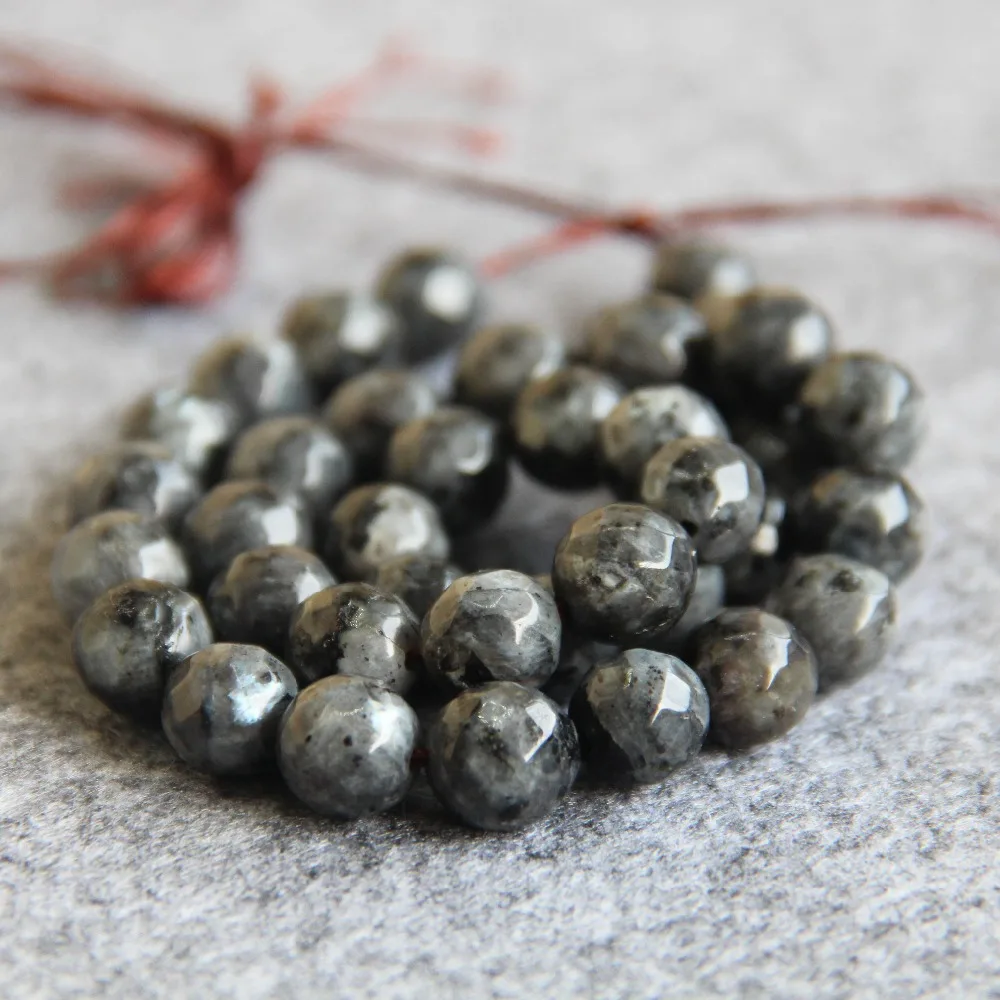 Бусины из натурального индийского Лабрадорита 10 мм для ожерелья и браслета
