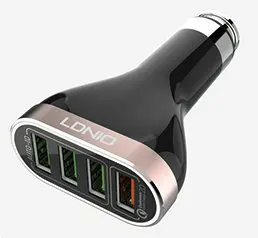 

Wholesale Universal Mobile 5V7A 4USB Ports Fast DC Socket 12v 24v Car Charger Micro Usb Charging Cable For Smart Phone Camera