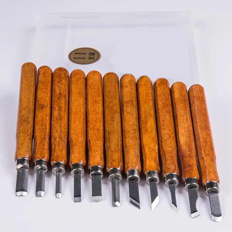 

7-12pcs/Set Wood Carving Tools Set Craft Sculpture Mini Chisel Cutter Knife DIY Woodworking Carving Knife Hand Tools Wood Handle