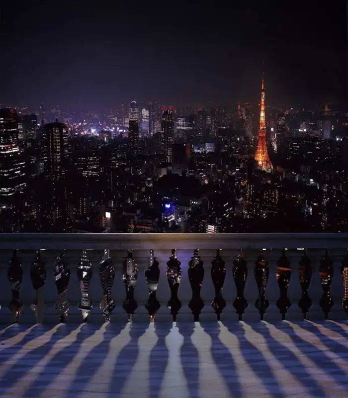 

TR Digital Photo Backdrop Paris Night Backdrop Eiffel Tower View Background for Wedding Photography Studio Backgrounds