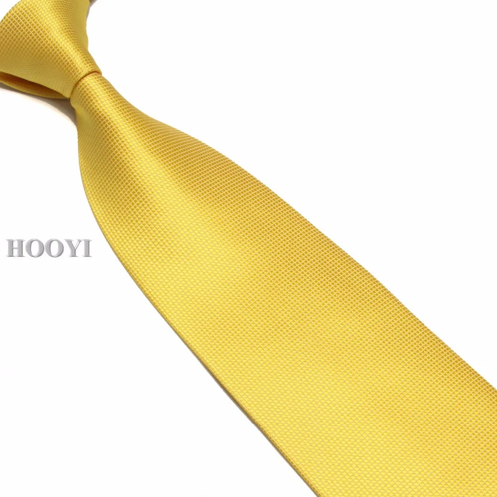 HOOYI 2019 men's ties neck tie solid plaid necktie high quality 15colors | Ties