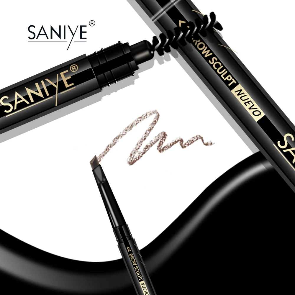 SANIYE, 6 цветов, усилитель бровей, средства для макияжа глаз, косметика, натуральная, стойкая краска, водостойкий, черный карандаш для бровей M311