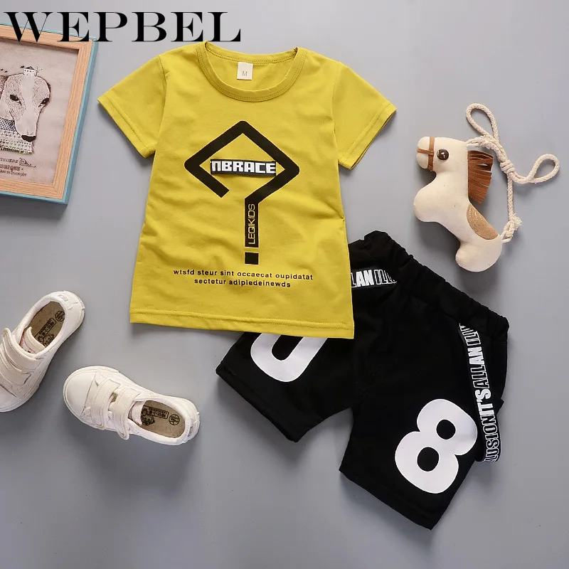 WEPBEL/комплект одежды из 2 предметов для маленьких мальчиков Одежда хлопковые